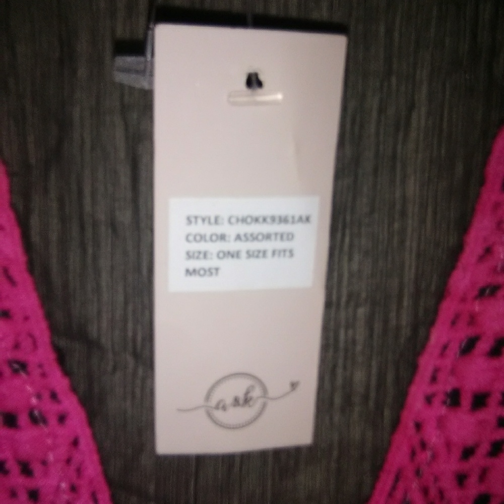 🎅Ana & kate Women's cover up black and pink - Picture 4 of 6